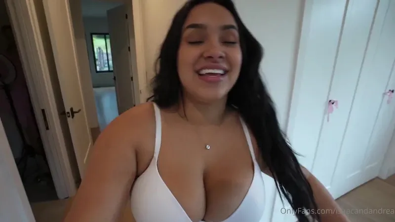 Isaacandandrea OnlyFans Exclusive Video: Curvy Goddess Andrea Teases in Tight Bras as Isaac Guesses the Size.
