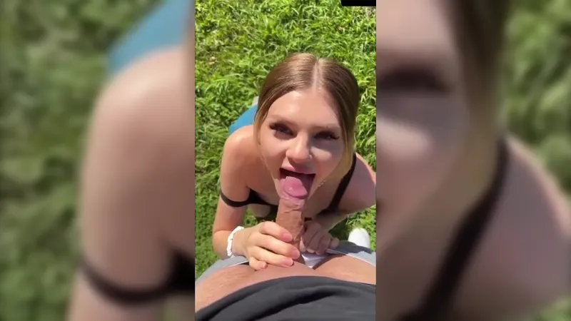 MilaKittenX Curvy Goddess Enjoys Outdoor Blowjob and Doggy Style Fuck in Public Park Video