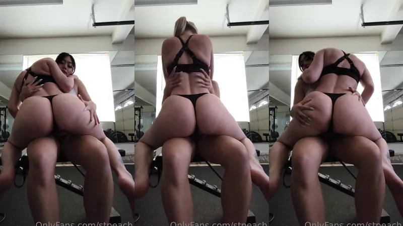 STPeach Allecakes Shows Off her Thick Ass and Pussy in Gym.