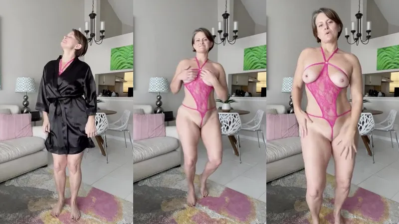 Carly_579 Curious Carly Dancing in Tiny Pink Lingerie for a Playful Video
