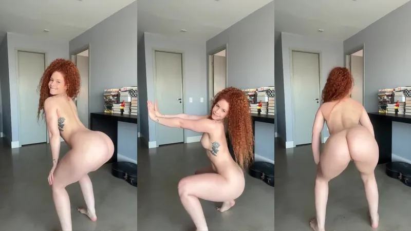 Euredhead Twerking Tease Showing Off Her Thick Thighs and Curvy Goddess Body in Privacy Video