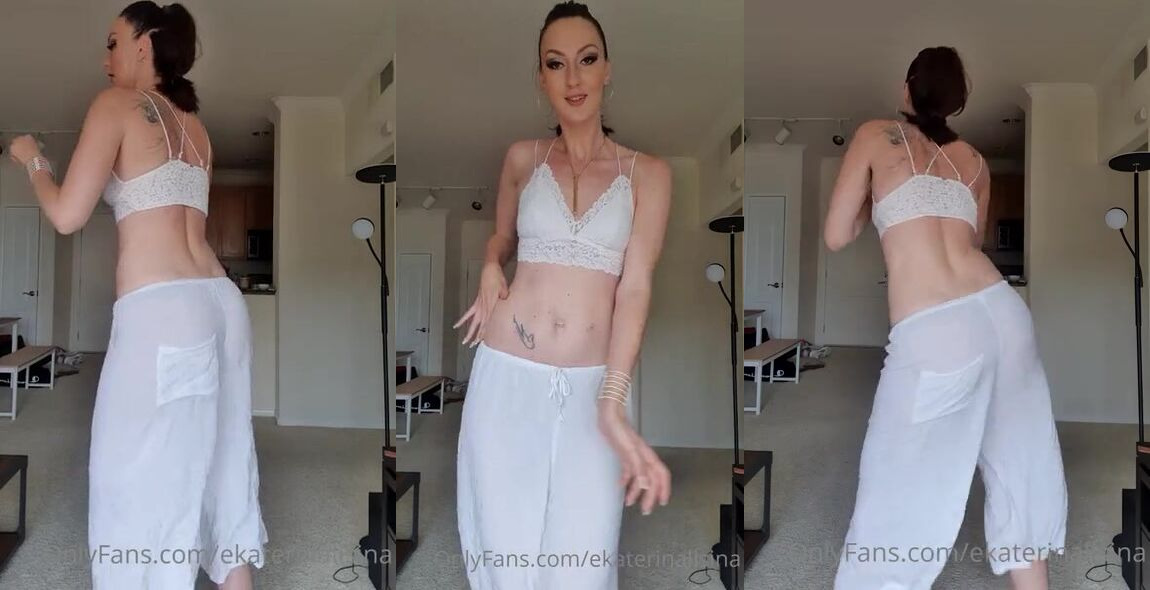 Ekaterina Lisina Dances and Teases in White Lingerie in Sensual OnlyFans Video