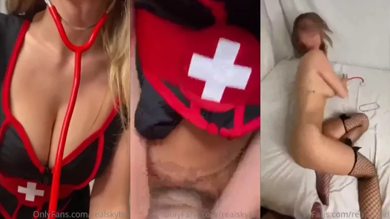 Sky Bri Naughty Nurse Roleplay Sex Tape Video Leaked from OnlyFans
