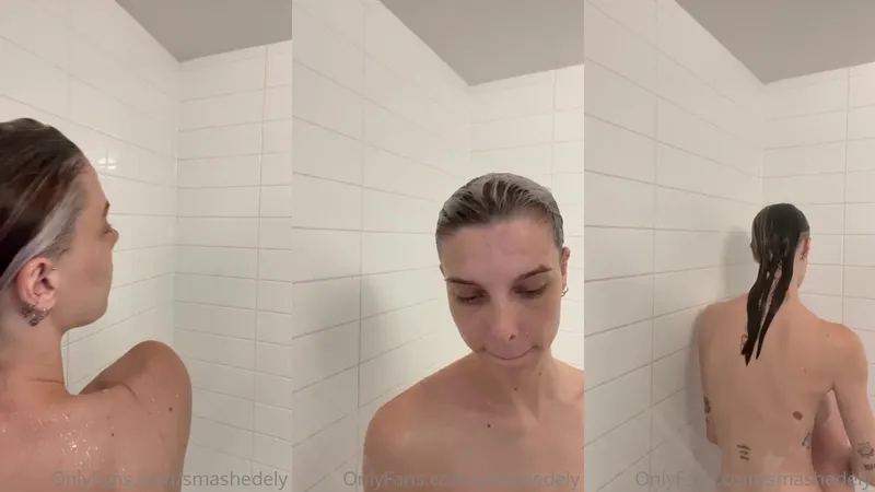 Ashley Matheson Steamy Naked Shower Video on OnlyFans