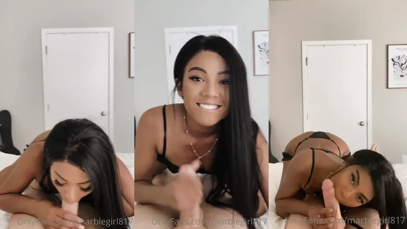 marb1egirl817 Sensual Blowjob and Hand Job Tease in Lingerie for OnlyFans Video