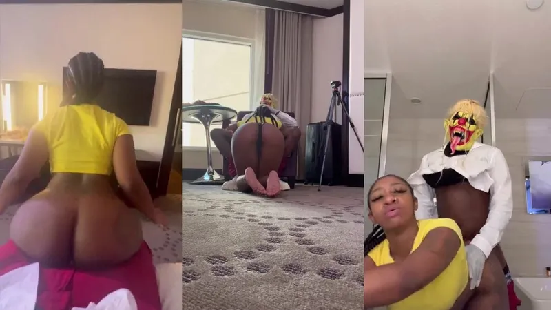 GibbyTheClown Fucks Ebony Lola B Hard in the Penthouse video