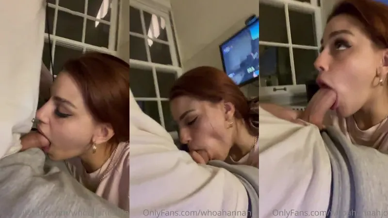 HannahJo Sucking Cock While Gaming on OnlyFans