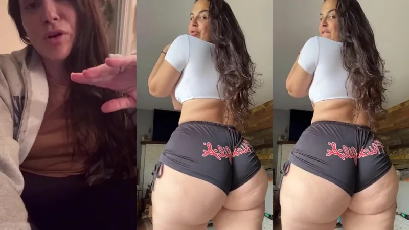 Giannajofficial teases her big booty in tight shorts showing her bubble butt in this OnlyFans video