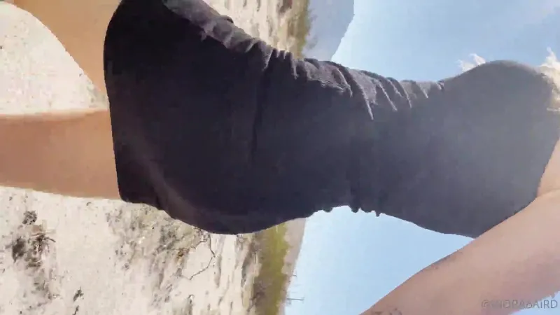 Diora Baird Fit Babe Teasing Outdoors in Black Dress POV Video