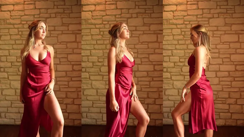 Grace Charis Teases in Red Dress Leaked Video Exposed