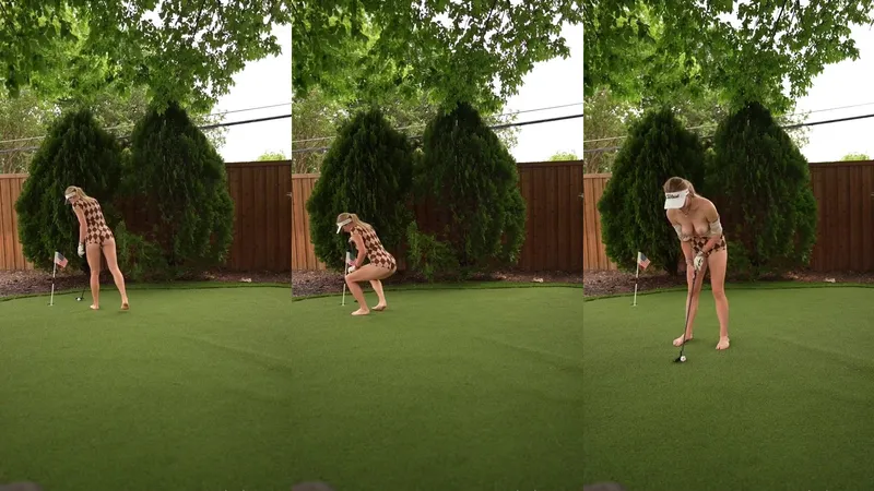 Grace Charis Teases Her Perfect Tits While Playing Golf in Leaked Amateur Porn Video