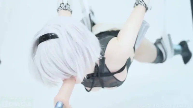 Lana Rain Teases In Kinky NieR Automata Factory Bondage Fuck Video
