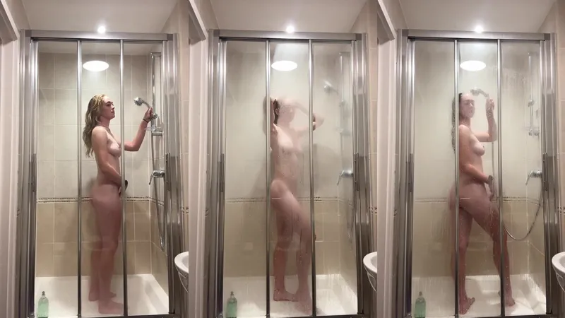 Grace Charis Teases in Steamy Shower Cabin Fuck Video