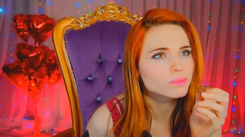 Amouranth Whispers Sweet ASMR Valentine Treats in Patreon Video