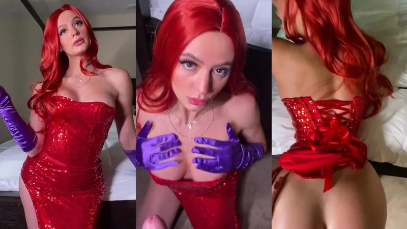 Jakara Mitchell stars as Jessica Rabbit in this Leaked Sex Tape Video