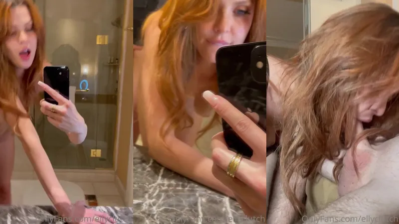 Elly Clutch Teases in Leaked Mirror Sex Tape Video
