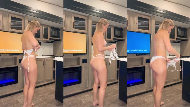 Vicky Stark Teases in White Lingerie Must-Watch Leaked Video