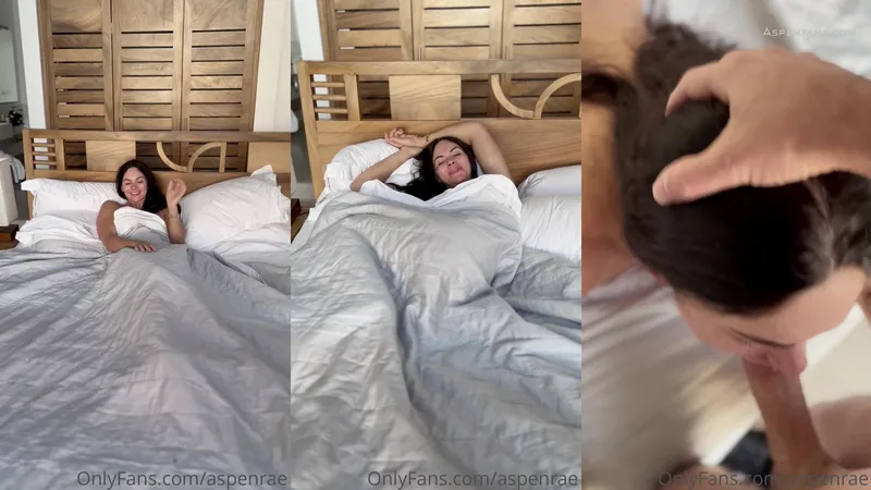 Aspen Rae Teases in Intense Deepthroat Cock-Gobbling Video Leaked