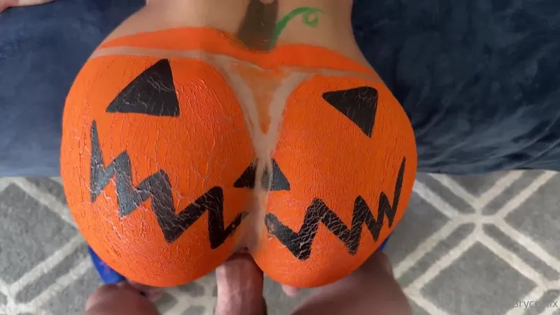 Bryce Adams Teases in Must-Watch Pumpkin Pie Creampie Sex Tape Video