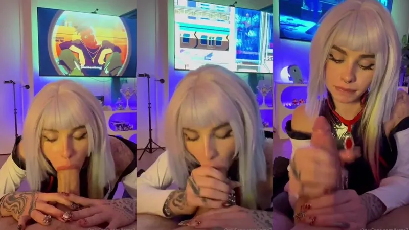 Emily Oram Teases Cock in Cosplay Blowjob OnlyFans Leak Video