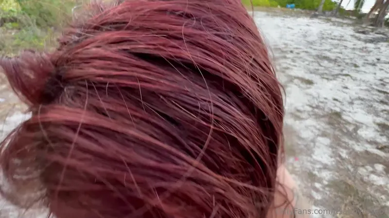 Abby Rose Teases In Risky POV Beach Fuck Video Leaked From Onlyfans