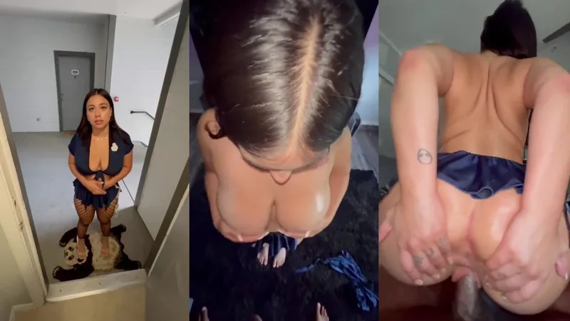 Melztube Teases in Leaked Police Cosplay BG Porn Video