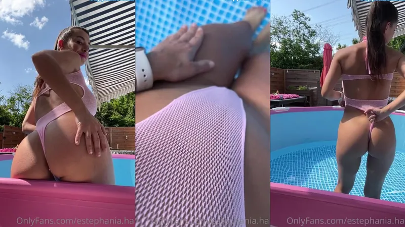 Exclusive Estephania Ha Teases in See Through Bikini Video