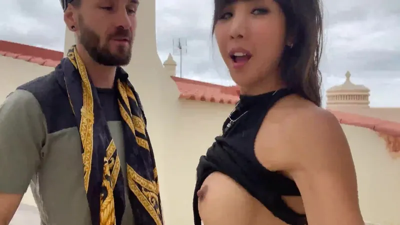 DaringKiara Rooftop Fuck Video Leaked Teasing Major League Pussy