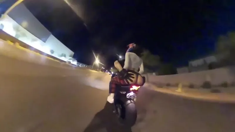 Karli Mergenthaler Banged After Intense Motorcycle Joyride