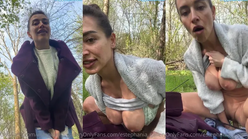 Estephania Ha Teases Pussy with Huge Dildo in Public Fuck Video