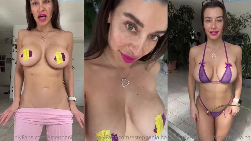 Estephania Ha Teases Her Pussy and Tits in Leaked Video
