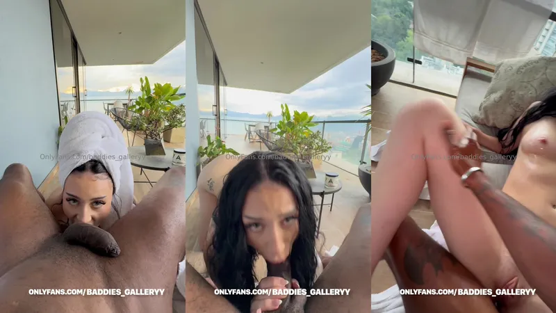 Auhneesh Nicole Teases BBC In Naughty POV Balcony Sextape Leaked From Onlyfans Video