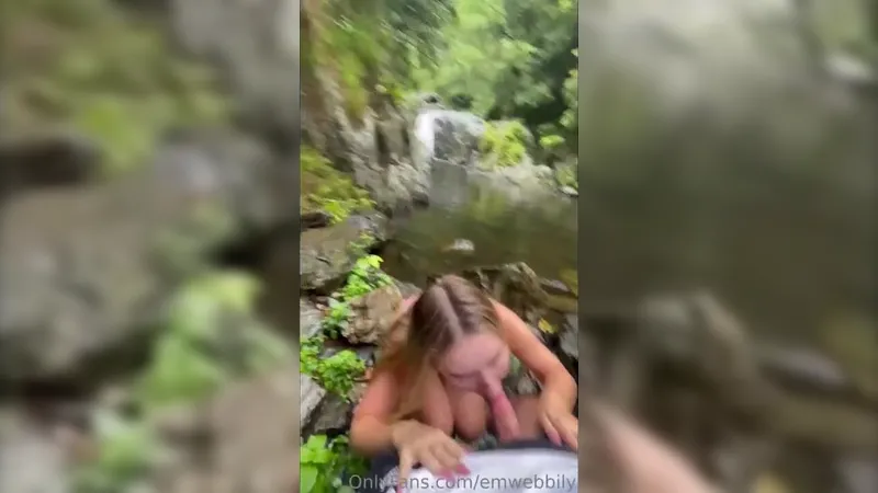 Emily Webb Teases Cock POV Style in Leaked Outdoor Fuck Video