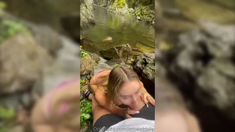 Emily Webb Teases Cock POV Style in Leaked Outdoor Fuck Video
