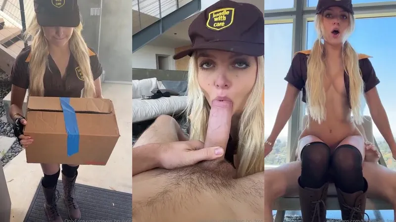 Exclusive Trippie Bri Teases in Delivery Creampie Video Leak