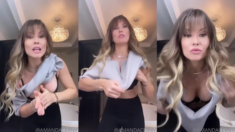Amanda Cerny Teases Her Tits Up Close in This Must-Watch Leaked Video