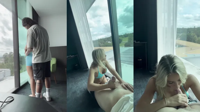 Rebecca McLeod Tease Cock POV Style In Hotel Blowjob Video