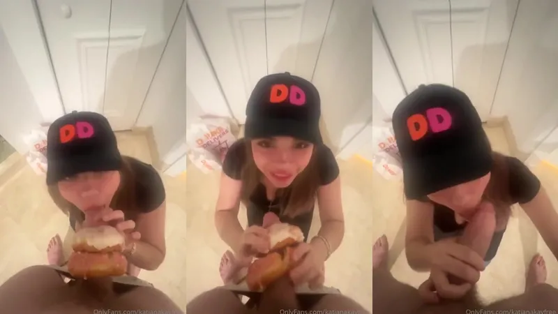 Katiana Kay Teases Cock Hungry Donut Shop Employee In Leaked Onlyfans Video