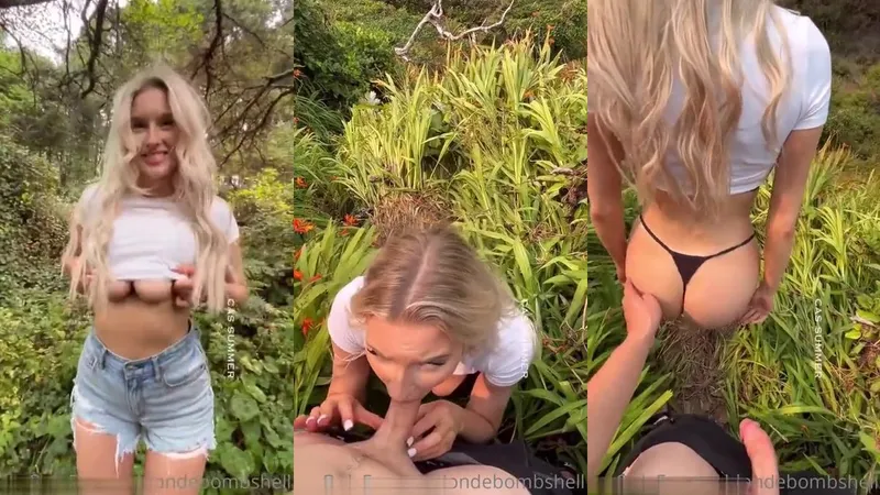 Csblondebombshell Stars in Steamy Outdoor Fuck Video