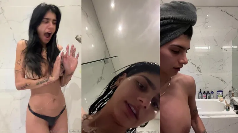 Mia Khalifa Teases in Red Dress for Leaked PPV Video