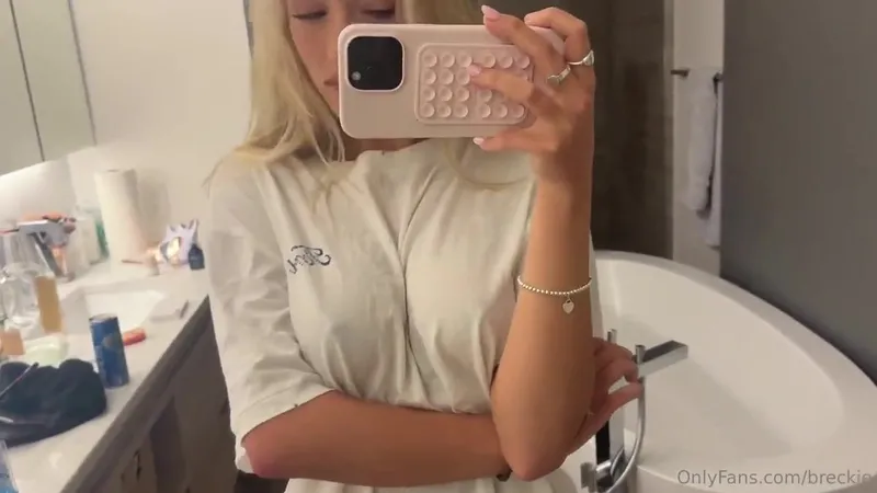 Breckie Hill Teases With Titty Play In Leaked Nipslip Video