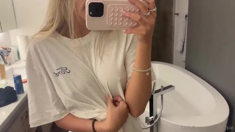 Breckie Hill Teases With Titty Play In Leaked Nipslip Video