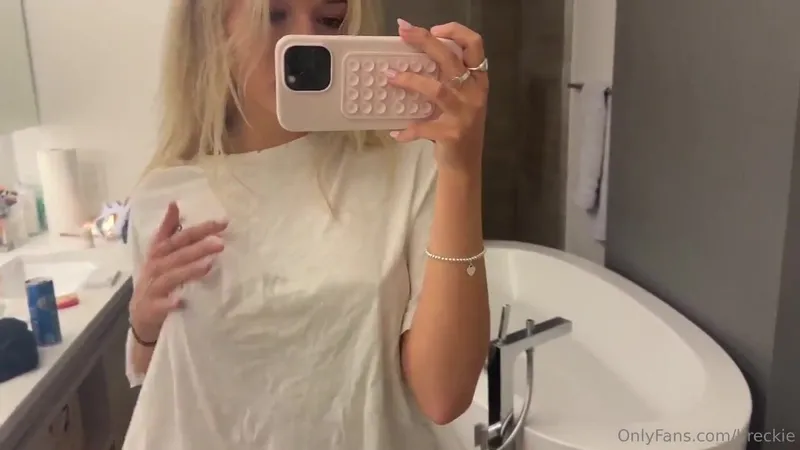 Breckie Hill Teases With Titty Play In Leaked Nipslip Video