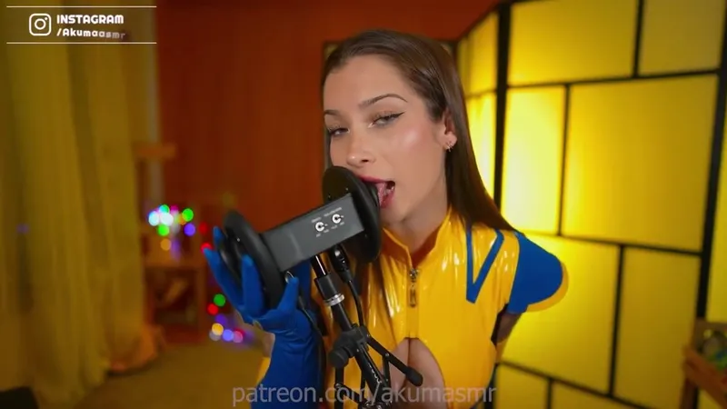 Akuma Teases Wet Ear Licking ASMR In Leaked 3Dio OnlyFans Video