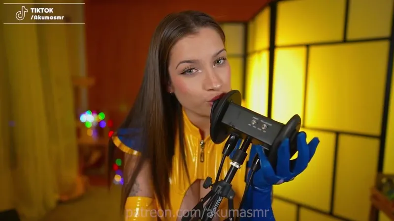 Akuma Teases Wet Ear Licking ASMR In Leaked 3Dio OnlyFans Video