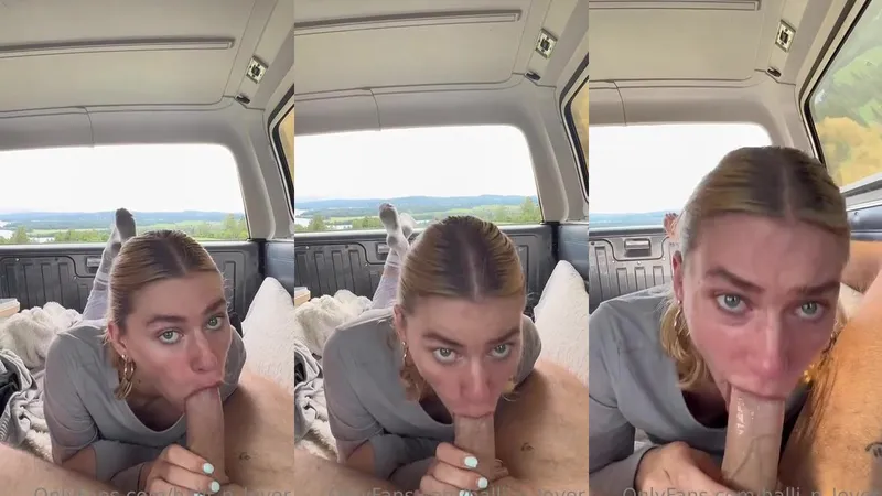 Halli N Lover's Camping Blowjob Turns Emotional in Leaked OnlyFans Video