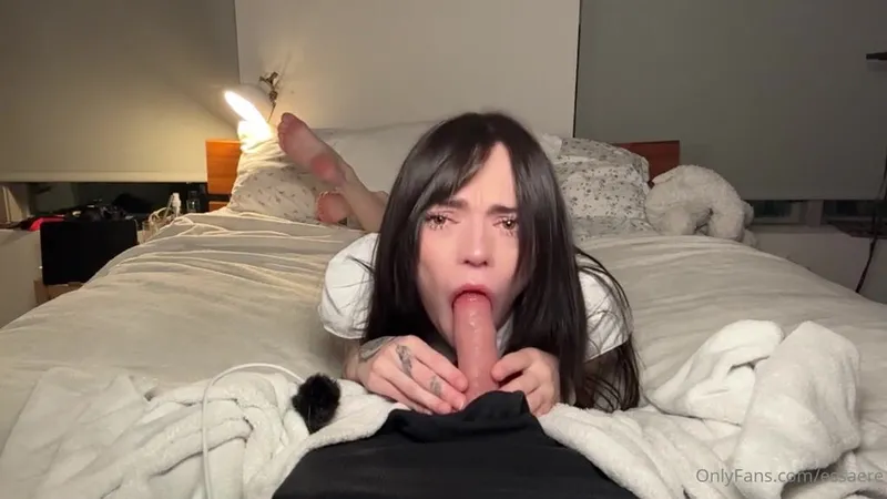 Essaere Teases with POV Dildo Blowjob in Leaked OnlyFans Video