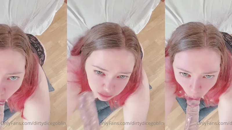 Dirtydicegoblin Sucking Dildo in POV-STYLE