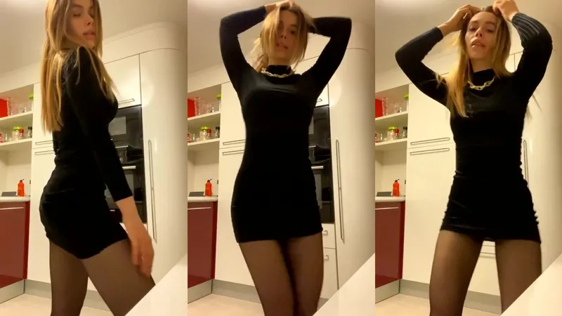 Petite Sanguinar Teases Her Perky Tits in Revealing Video