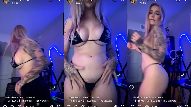 Caserenn Tease Huge Fake Tits in Must-Watch Leaked Fansly Video
